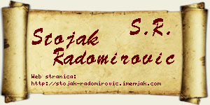 Stojak Radomirović vizit kartica